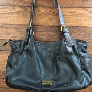 Nine CO worn black tote bag